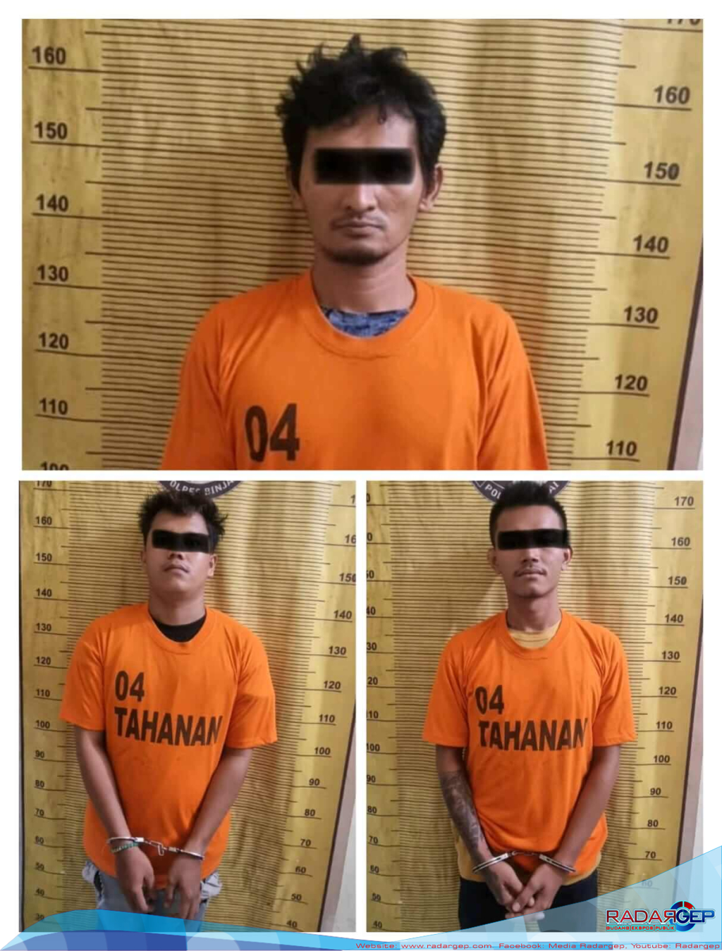 Kelabui Petugas Dengan Bungkus Rokok, Akhirnya Tiga Orang Pria Diboyong Ke Polres Binjai